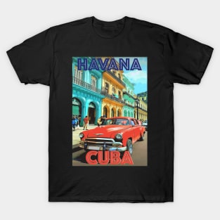 havana old city travel posters T-Shirt